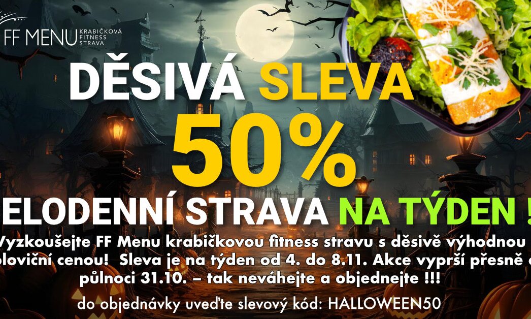 🎃 Děsivá Halloween sleva 50 %! 👻