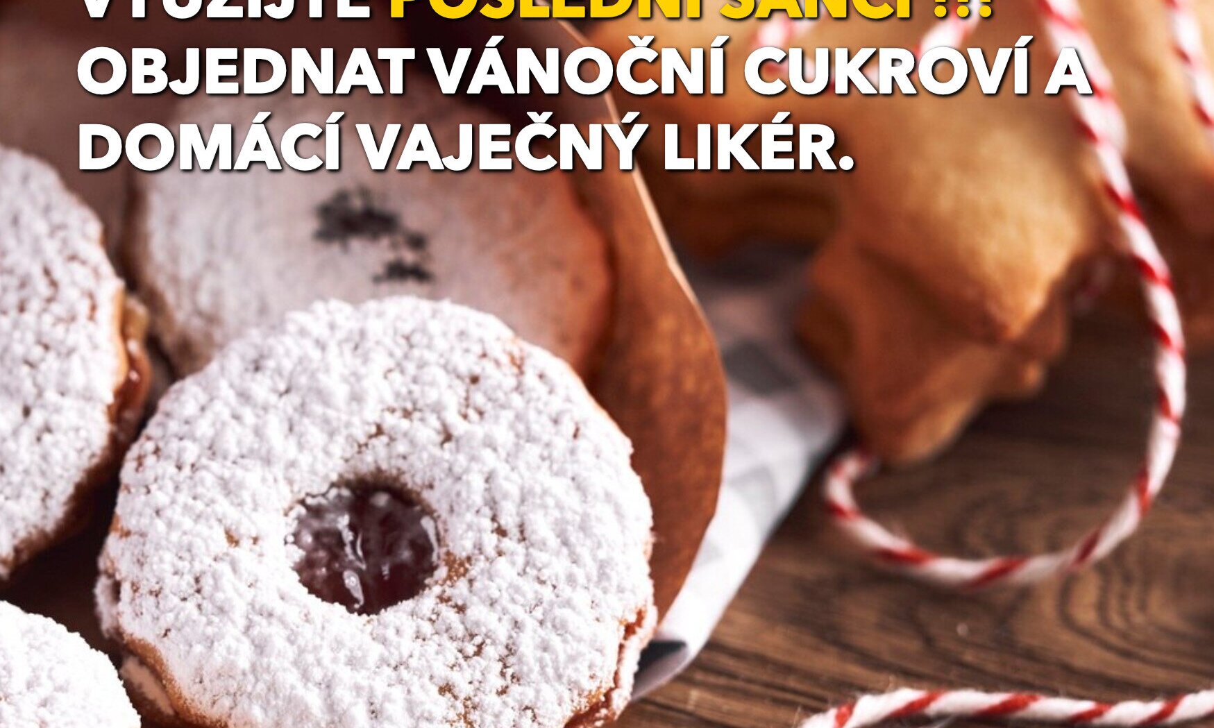 🎄 Vánoce bez stresu s naším cukrovím a vaječným likérem! 🎁